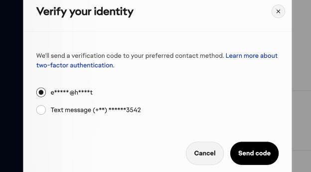 EA verification code